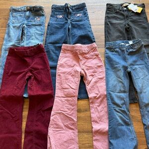 H&M Girls Flair Jeans Size 7-8 (6 pairs total)